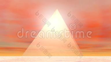 金字塔到太阳-3D渲染